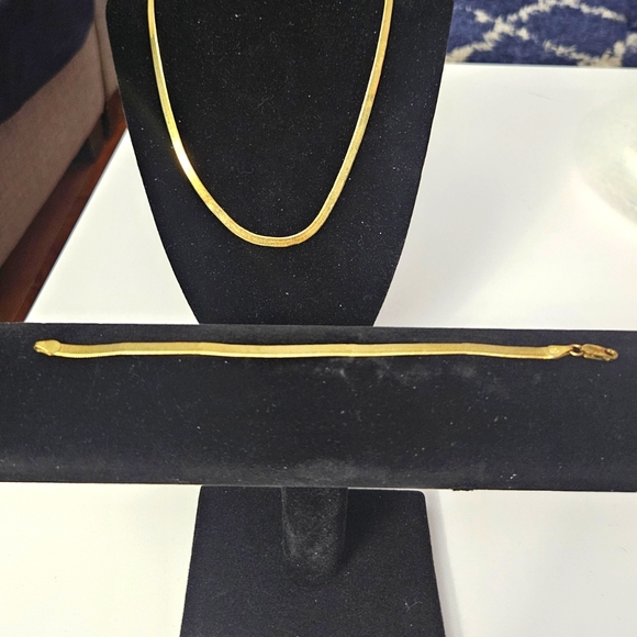 Herringbone Set: Necklace/Bracelet - Picture 1 of 11